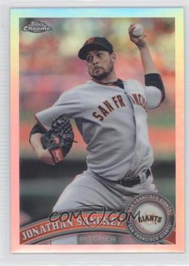 2011 Topps Chrome - [Base] - Refractor #79 - Jonathan Sanchez