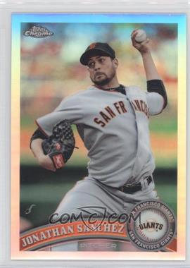 2011 Topps Chrome - [Base] - Refractor #79 - Jonathan Sanchez