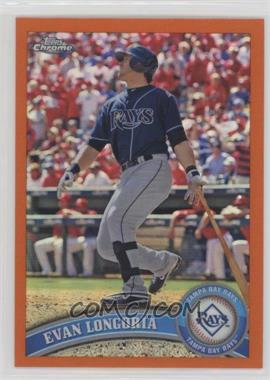 2011 Topps Chrome - [Base] - Retail Orange Refractor #13 - Evan Longoria