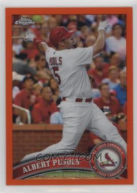 2011 Topps Chrome - [Base] - Retail Orange Refractor #150 - Albert Pujols