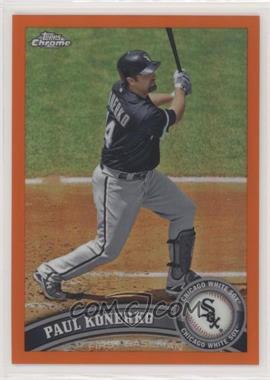 2011 Topps Chrome - [Base] - Retail Orange Refractor #159 - Paul Konerko