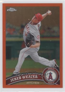 2011 Topps Chrome - [Base] - Retail Orange Refractor #164 - Jered Weaver