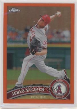 2011 Topps Chrome - [Base] - Retail Orange Refractor #164 - Jered Weaver