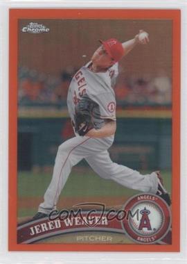 2011 Topps Chrome - [Base] - Retail Orange Refractor #164 - Jered Weaver