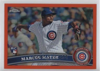 2011 Topps Chrome - [Base] - Retail Orange Refractor #179 - Marcos Mateo