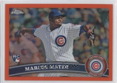 2011 Topps Chrome - [Base] - Retail Orange Refractor #179 - Marcos Mateo