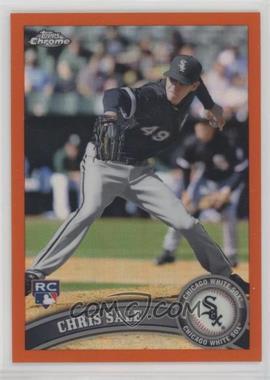 2011 Topps Chrome - [Base] - Retail Orange Refractor #205 - Chris Sale