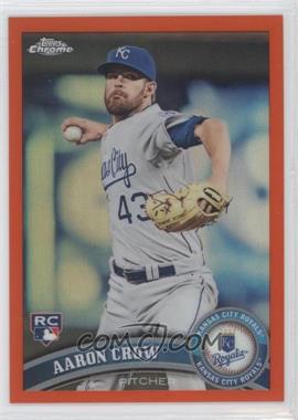 2011 Topps Chrome - [Base] - Retail Orange Refractor #220 - Aaron Crow