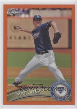 2011 Topps Chrome - [Base] - Retail Orange Refractor #81 - Mat Latos [Good to VG‑EX]