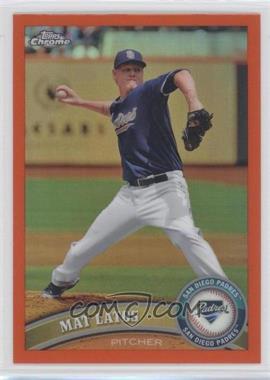 2011 Topps Chrome - [Base] - Retail Orange Refractor #81 - Mat Latos