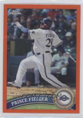 2011 Topps Chrome - [Base] - Retail Orange Refractor #9 - Prince Fielder