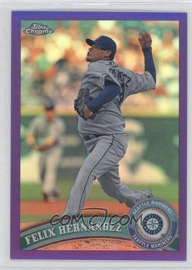 2011 Topps Chrome - [Base] - Retail Purple Refractor #105 - Felix Hernandez /499