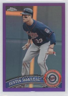 2011 Topps Chrome - [Base] - Retail Purple Refractor #154 - Justin Morneau /499