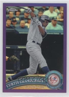 2011 Topps Chrome - [Base] - Retail Purple Refractor #158 - Curtis Granderson /499