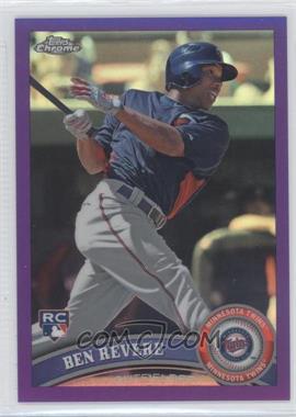 2011 Topps Chrome - [Base] - Retail Purple Refractor #175 - Ben Revere /499