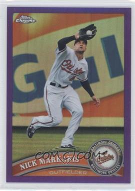 2011 Topps Chrome - [Base] - Retail Purple Refractor #22 - Nick Markakis /499