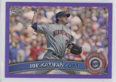 2011 Topps Chrome - [Base] - Retail Purple Refractor #59 - Joe Nathan /499