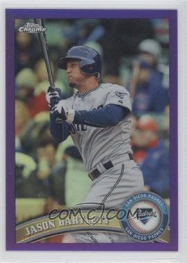 2011 Topps Chrome - [Base] - Retail Purple Refractor #65 - Jason Bartlett /499