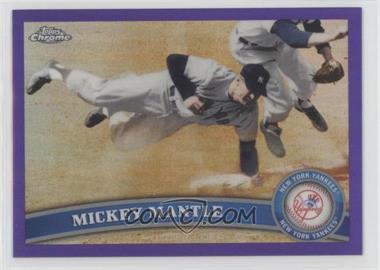 2011 Topps Chrome - [Base] - Retail Purple Refractor #7 - Mickey Mantle /499