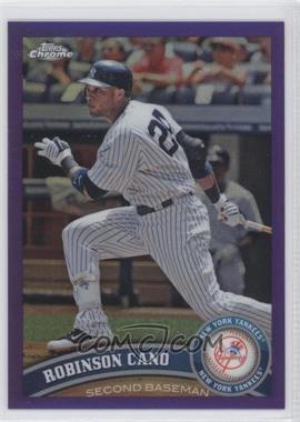 2011 Topps Chrome - [Base] - Retail Purple Refractor #70 - Robinson Cano /499