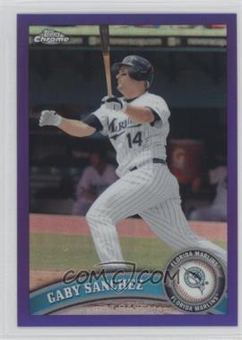 2011 Topps Chrome - [Base] - Retail Purple Refractor #89 - Gaby Sanchez /499