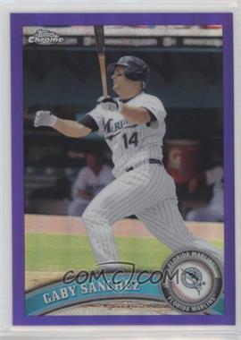 2011 Topps Chrome - [Base] - Retail Purple Refractor #89 - Gaby Sanchez /499