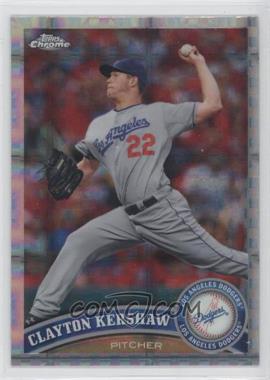 2011 Topps Chrome - [Base] - Retail X-Fractor #107 - Clayton Kershaw