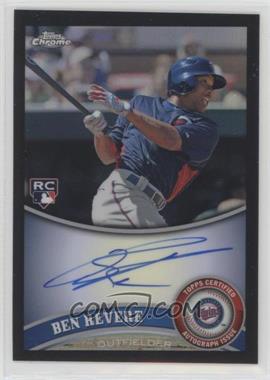 2011 Topps Chrome - [Base] - Rookie Autographs Black Refractor #175 - Ben Revere /100