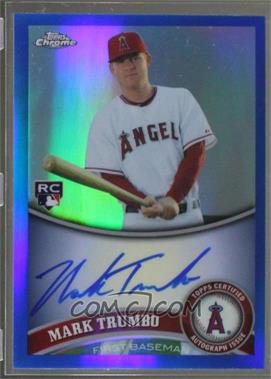 2011 Topps Chrome - [Base] - Rookie Autographs Blue Refractor #178 - Mark Trumbo /199 [Noted]