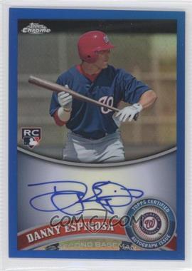 2011 Topps Chrome - [Base] - Rookie Autographs Blue Refractor #33 - Danny Espinosa /199