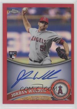 2011 Topps Chrome - [Base] - Rookie Autographs Red Refractor #183 - Jordan Walden /25