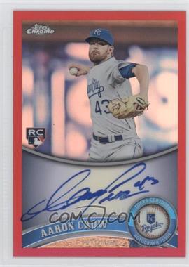 2011 Topps Chrome - [Base] - Rookie Autographs Red Refractor #220 - Aaron Crow /25