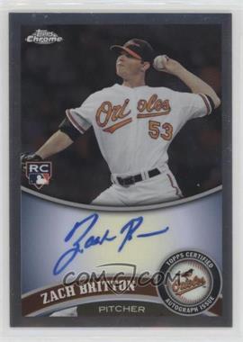 2011 Topps Chrome - [Base] - Rookie Autographs #216 - Zach Britton