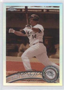 2011 Topps Chrome - [Base] - Sepia Refractor #89 - Gaby Sanchez /99