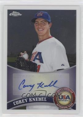 2011 Topps Chrome - Redemption USA Baseball Collegiate National Team - Autographs #USABB10 - Corey Knebel [EX to NM]