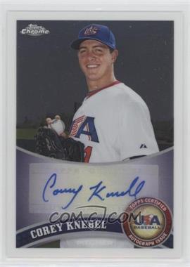 2011 Topps Chrome - Redemption USA Baseball Collegiate National Team - Autographs #USABB10 - Corey Knebel