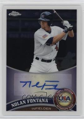 2011 Topps Chrome - Redemption USA Baseball Collegiate National Team - Autographs #USABB6 - Nolan Fontana