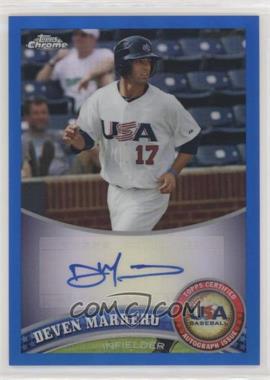 2011 Topps Chrome - Redemption USA Baseball Collegiate National Team - Blue Refractor Autographs #USABB13 - Deven Marrero /99