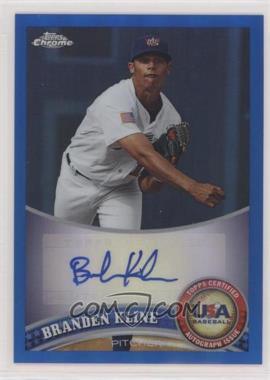 2011 Topps Chrome - Redemption USA Baseball Collegiate National Team - Blue Refractor Autographs #USABB9 - Branden Kline /99