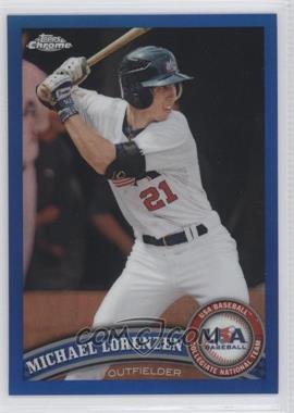 2011 Topps Chrome - Redemption USA Baseball Collegiate National Team - Blue Refractor #USABB11 - Michael Lorenzen /499