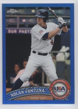 2011 Topps Chrome - Redemption USA Baseball Collegiate National Team - Blue Refractor #USABB6 - Nolan Fontana /499