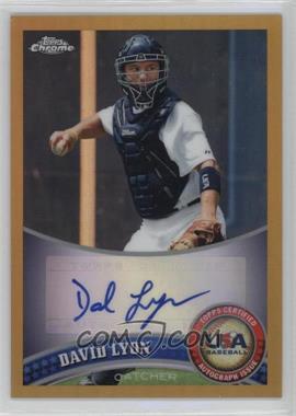 2011 Topps Chrome - Redemption USA Baseball Collegiate National Team - Gold Refractor Autographs #USABB12 - David Lyon /50