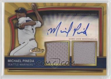 2011 Topps Finest - [Base] - Gold Refractor Rookie Autographed Dual Relics #86 - Michael Pineda /69