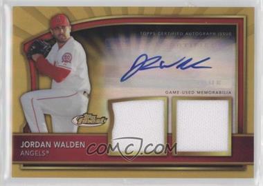 2011 Topps Finest - [Base] - Gold Refractor Rookie Autographed Dual Relics #88 - Jordan Walden /69