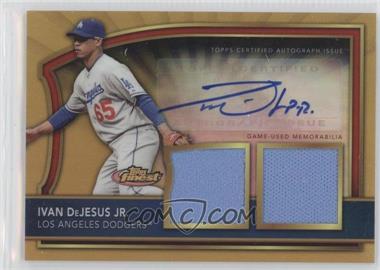 2011 Topps Finest - [Base] - Gold Refractor Rookie Autographed Dual Relics #98.2 - Ivan DeJesus Jr. /69