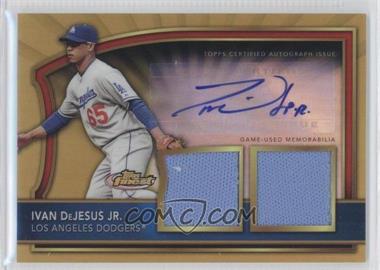 2011 Topps Finest - [Base] - Gold Refractor Rookie Autographed Dual Relics #98.2 - Ivan DeJesus Jr. /69