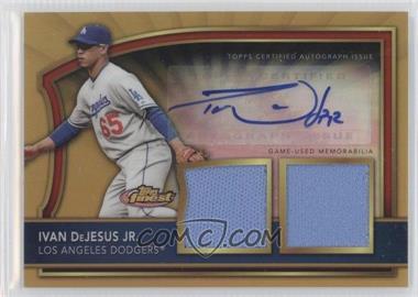 2011 Topps Finest - [Base] - Gold Refractor Rookie Autographed Dual Relics #98.2 - Ivan DeJesus Jr. /69