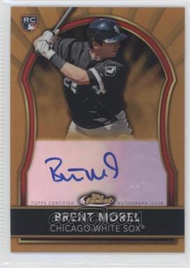 2011 Topps Finest - [Base] - Gold Refractor Rookie Autographs #78 - Brent Morel /75