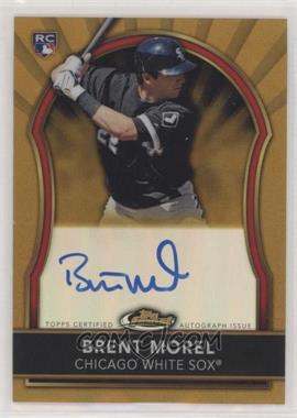 2011 Topps Finest - [Base] - Gold Refractor Rookie Autographs #78 - Brent Morel /75 [EX to NM]