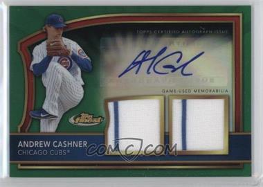 2011 Topps Finest - [Base] - Green Refractor Rookie Autographed Dual Relics #87 - Andrew Cashner /149